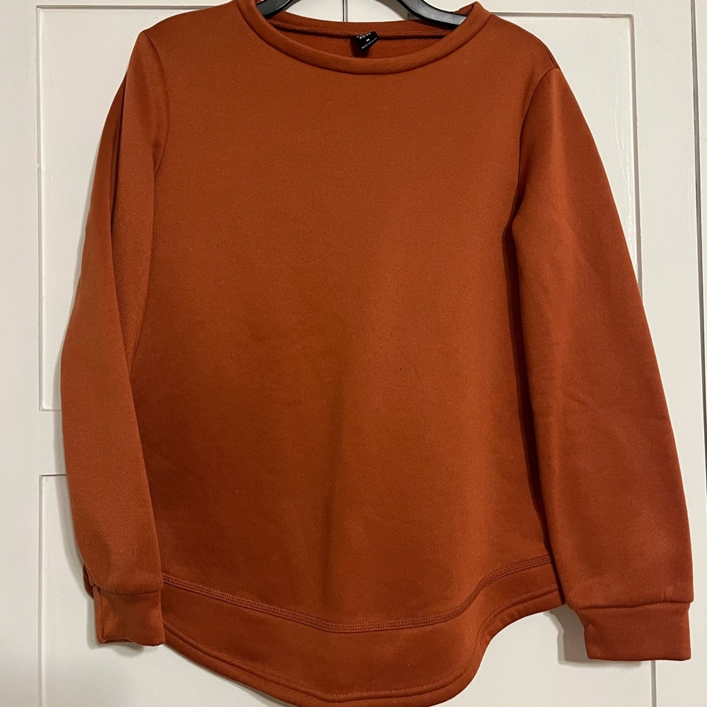 Burnt orange sweater